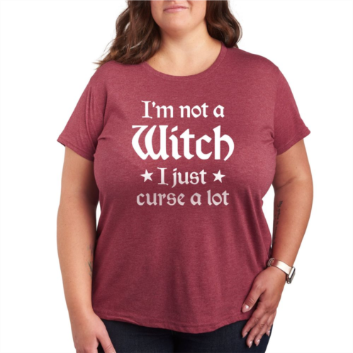 Licensed Character Plus Size Im Not A Witch Graphic Tee