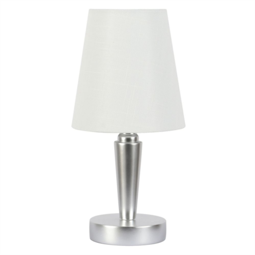 Unbranded Stick Brushed Silver Tone Accent Table Lamp