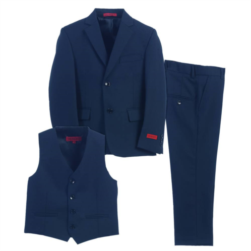 Gioberti Boys Formal 3-piece Suit, Jacket, Vest, And Dress Pants Suit Set