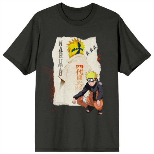 Licensed Character Mens Naruto Shippuden Torn Paper Short Sleeve Graphic Tee