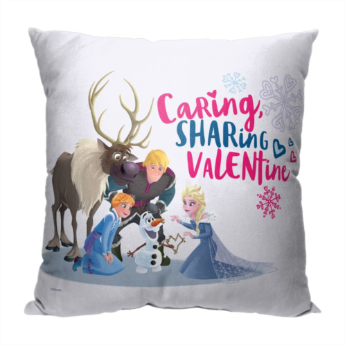 Disneys Frozen Sharing Caring Valentine Throw Pillow