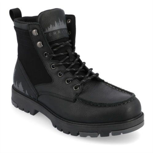 Mens Territory Timber Tru Comfort Foam Water Resistant Moc Toe Lace-up Ankle Boots