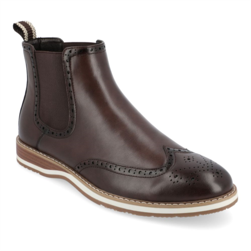 Vance Co. Thorpe Mens Tru Comfort Foam Wingtip Slip-on Chelsea Boots