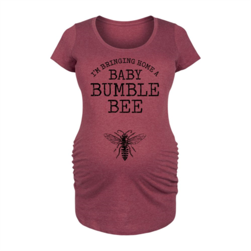 Licensed Character Maternity Bringing Home A Baby Bumble Bee Graphic Tee