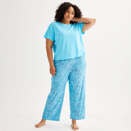 Plus Size Sonoma Goods For Life Pajama Top & Pajama Pants Set