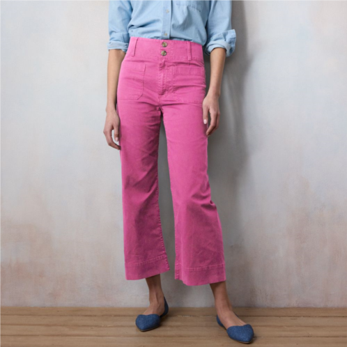 Womens LC Lauren Conrad Super High Rise Wide Leg Crop Pants