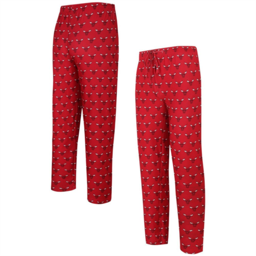 Unbranded Mens Concepts Sport Red Chicago Bulls Allover Logo Print Gauge Sleep Pants