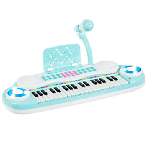 Slickblue Multifunctional 37 Electric Keyboard Piano with Microphone
