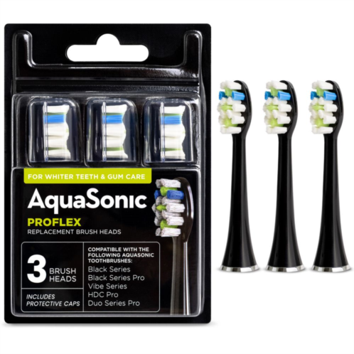 AquaSonic ProFlex 3-pk. Replacement Brush Heads