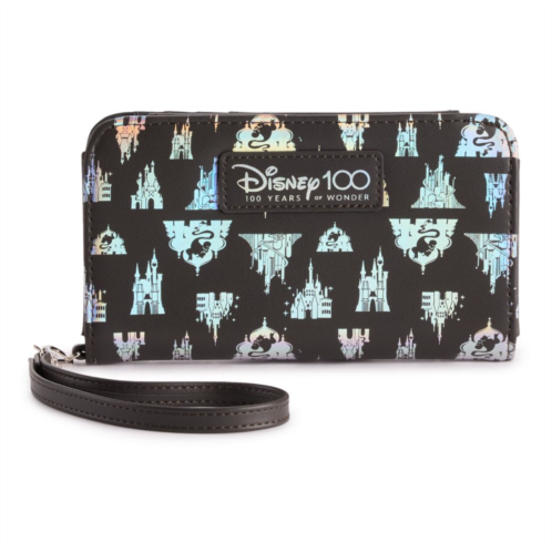 Licensed Character Disneys Aladdin 100th Shiny Princess Castle Tech Wallet with Wrist Strap