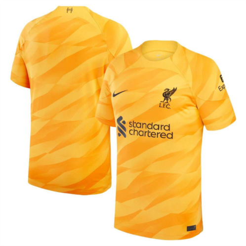 Mens Nike Yellow/Orange Liverpool 2023/24 Goalkeeper Replica Stadium Jersey