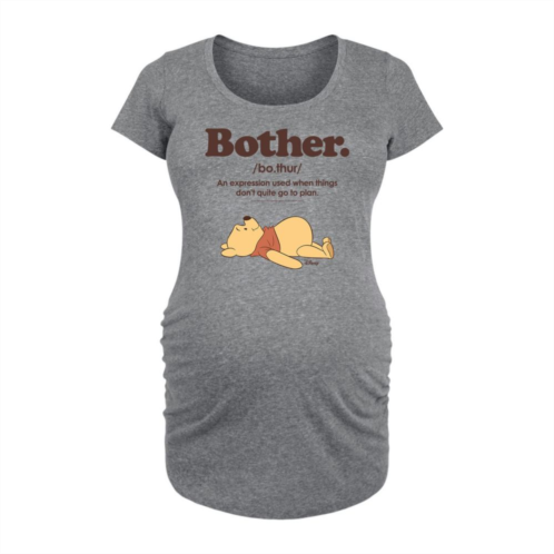 Disneys Winnie the Pooh Maternity Bother Definition Graphic Tee