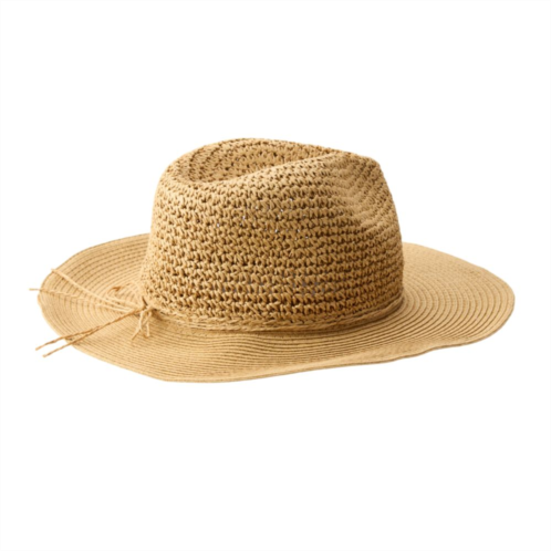 Womens Sonoma Goods For Life Straw Cowboy Hat with Trim