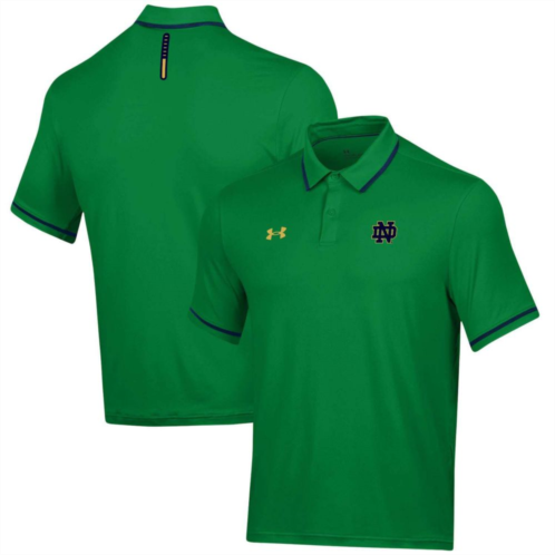 Mens Under Armour Green Notre Dame Fighting Irish T2 Tipped Performance Polo