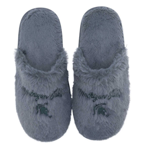 Unbranded Womens ZooZatz Michigan State Spartans Team Faux Fur Slippers
