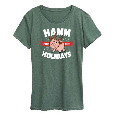 Disney / Pixars Toy Story Womens Hamm For The Holidays Graphic Tee