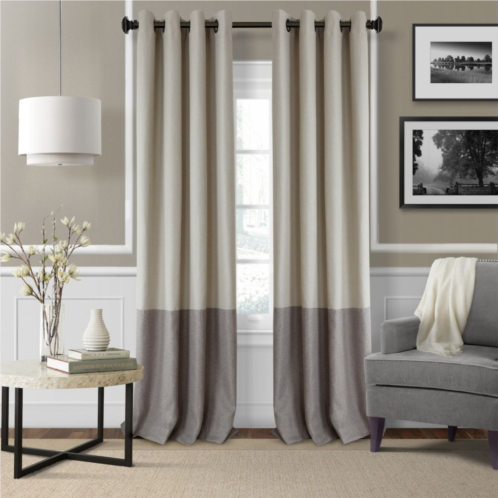 Elrene Home Fashions Braiden Color Block Blackout Window Curtain