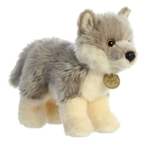 Aurora Medium Gray Miyoni Tots 10 Wolf Pup Adorable Stuffed Animal