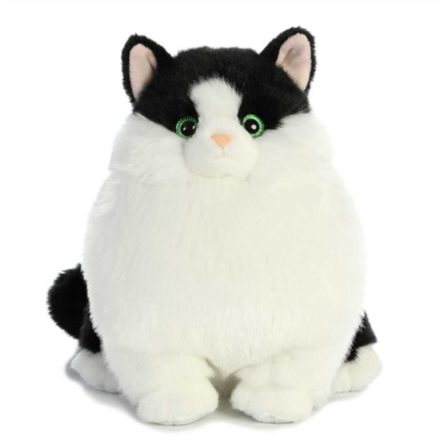 Aurora Medium White Fat Cats 9.5 Muffins Tuxedo Charming Stuffed Animal