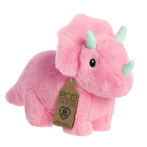 Aurora Small Pink Eco Nation 8 Trix Triceratops Eco-Friendly Stuffed Animal