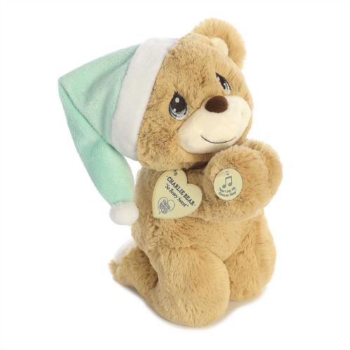 Aurora Medium Brown Precious Moments 10 Charlie Prayer Bear Inspirational Stuffed Animal