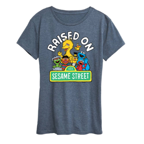 Licensed Character Womens Sesame Street Raised Graphic Tee