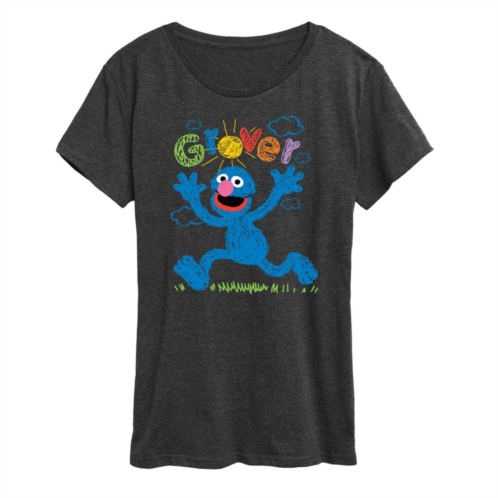 Licensed Character Womens Sesame Street Grover Graphic Tee