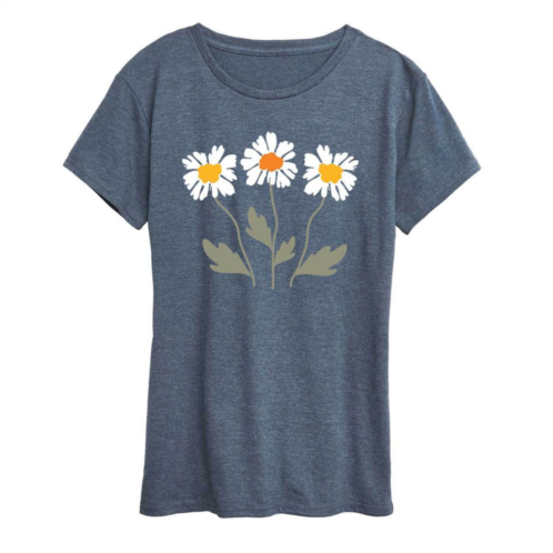Licensed Character Womens Retro Daisies Graphic Tee