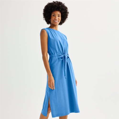Womens Sonoma Goods For Life Belted Knit Dress