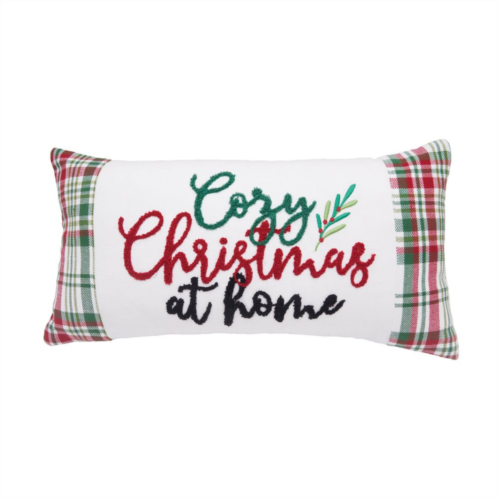 C&F Home Cozy Christmas Plaid Throw Pillow