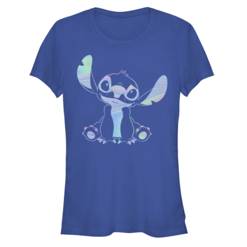 Licensed Character Disneys Lilo & Stitch Womens Holographic Stitch Tee