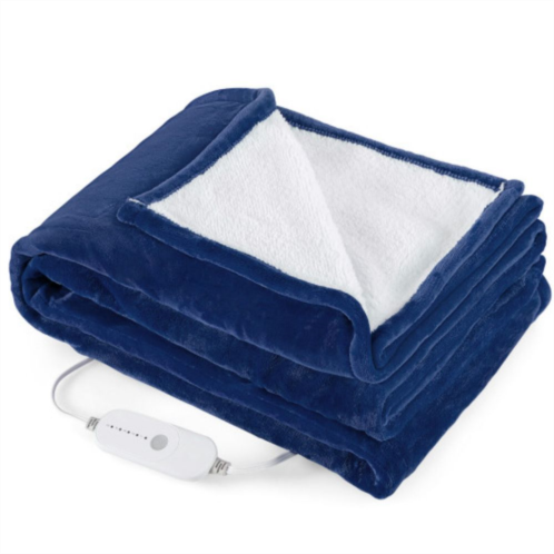 Slickblue Modern Electric Throw Blanket - Cozy Comfort with 5 Adjustable Heating Levels