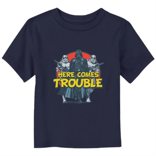 Toddler Boy Star Wars Darth Vader Here Comes Trouble Graphic Tee