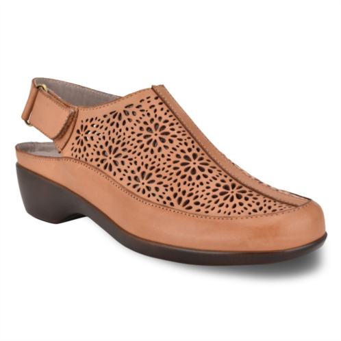 Easy Spirit Dawn Womens Perforated Leather Slingback Mules