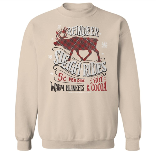 Licensed Character Mens Reindeer Sleigh Hoodie