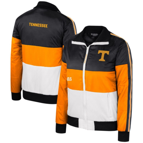 Unbranded Womens The Wild Collective Tennessee Orange Tennessee Volunteers Color-Block Puffer Full-Zip Jacket
