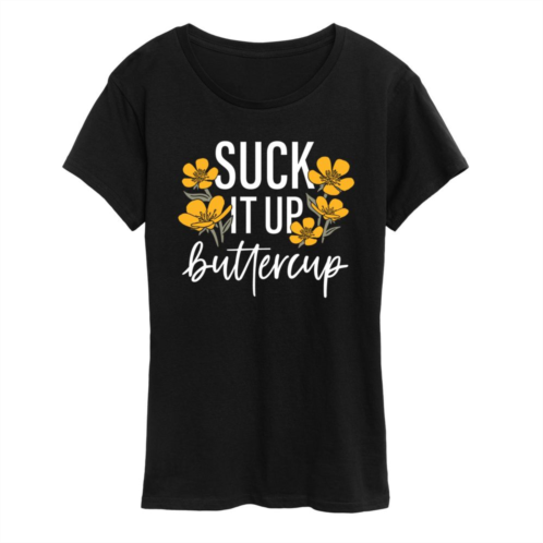 Licensed Character Womens Suck It Up Buttercup Graphic Tee