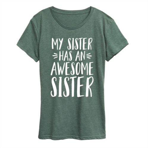 Licensed Character Womens My Sister Has Awesome Sister Graphic Tee