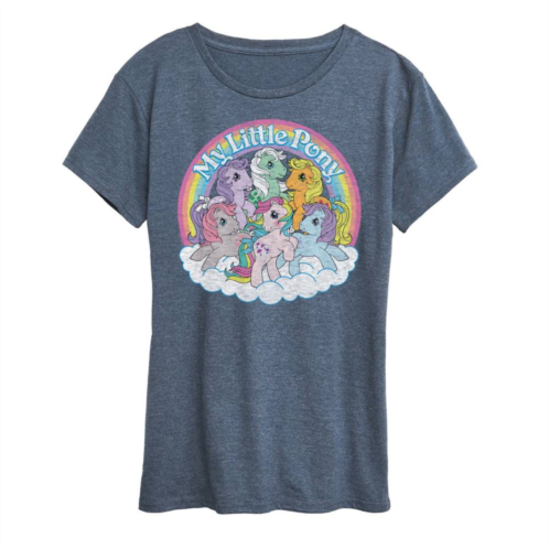 Licensed Character Womens My Little Pony Retro Group Graphic Tee