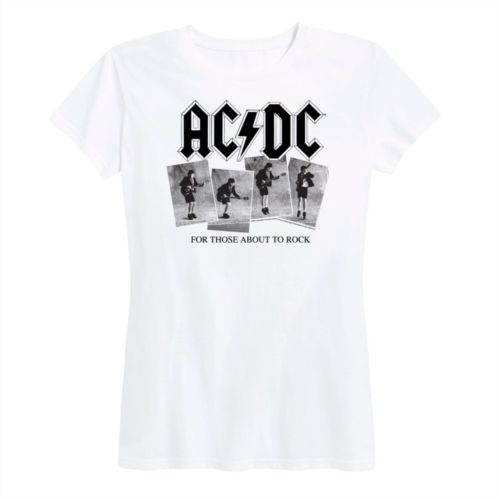 Licensed Character Womens ACDC Photo Sequence Graphic Tee
