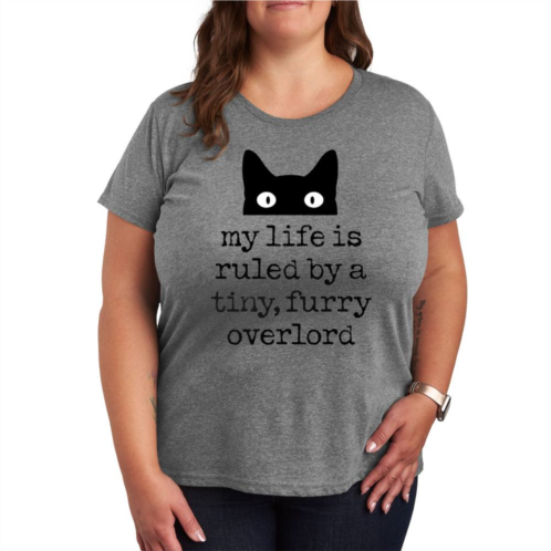 Licensed Character Plus Life Ruled By Tiny Overlord Cat Graphic Tee