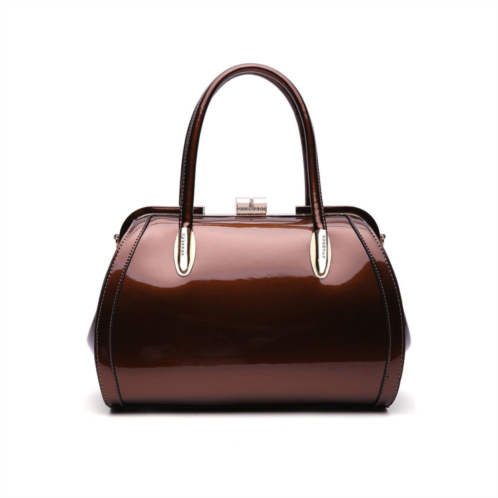 MKF Collection Marlene Vegan Leather Womens Patent Satchel Handbags by Mia K.