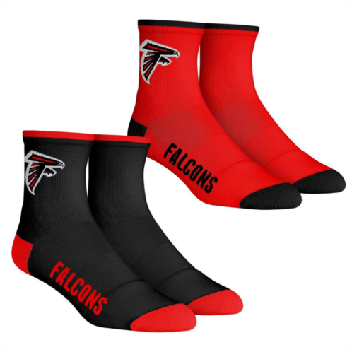 Unbranded Mens Rock Em Socks Atlanta Falcons Core Team 2-Pack Quarter Length Sock Set