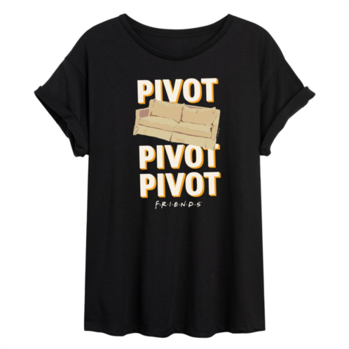 Licensed Character Juniors Friends Pivot Couch Flowy Tee