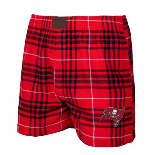 Unbranded Mens Concepts Sport Red/Black Tampa Bay Buccaneers Concord Flannel Boxers