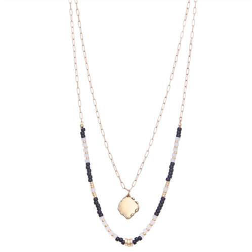 Sonoma Goods For Life Color Block Layered Necklace