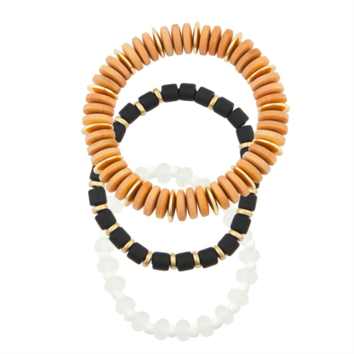 Sonoma Goods For Life Mixed Media 3-Pack Stretch Bracelet Set
