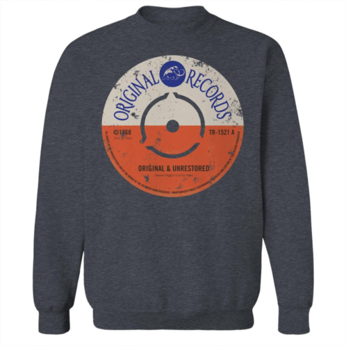 Licensed Character Mens Records Fleece Graphic Sweatshirt