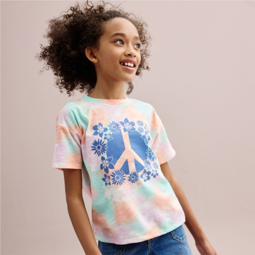 Girls 6-20 SO Short Sleeve Boxy Graphic Tee in Regular & Plus Size