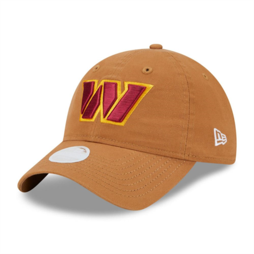 Womens New Era Brown Washington Commanders Main Core Classic 2.0 9TWENTY Adjustable Hat